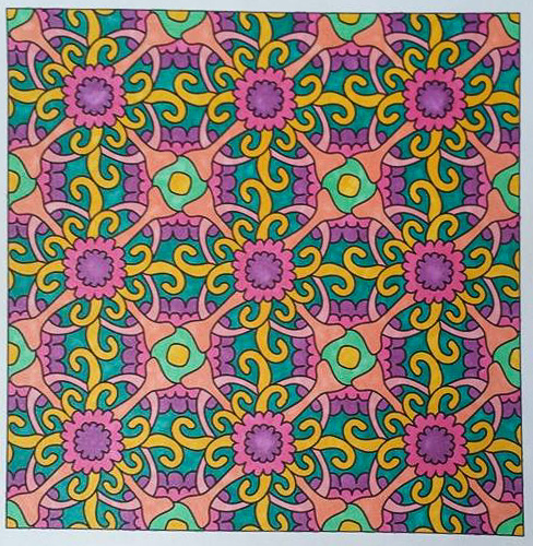 Colored by Felicia Brandon - from Whimsy (Angie's Patterns Volume 2)