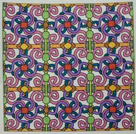 Colored by Felicia Brandon - from Whimsy (Angie's Patterns Volume 2)