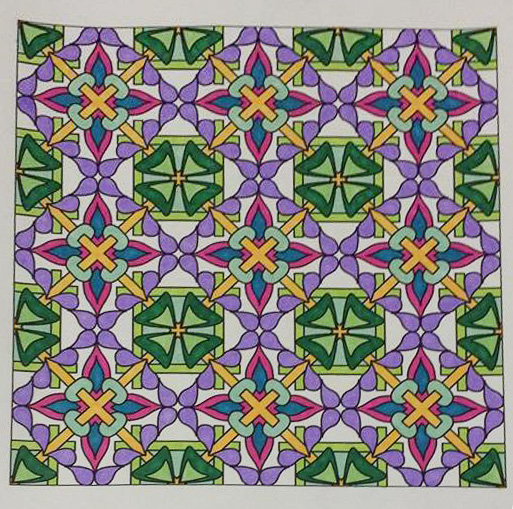 Colored by Felicia Brandon - from Whimsy (Angie's Patterns Volume 2)