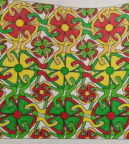 Colored by Heather Richardson - from Whimsy (Angie's Patterns Volume 2)