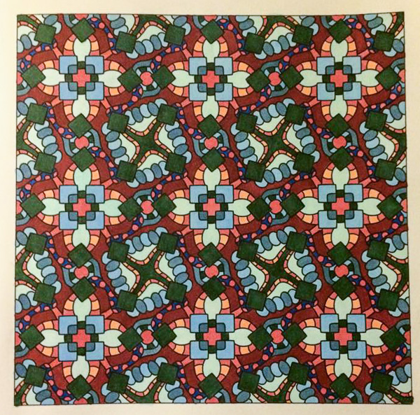 Colored by Jackie Posey - from Spiffy (Angie's Patterns Volume 5)