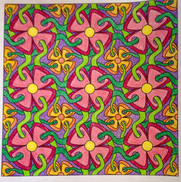 Colored by Maran O'Meara - from Whimsy (Angie's Patterns Volume 2)