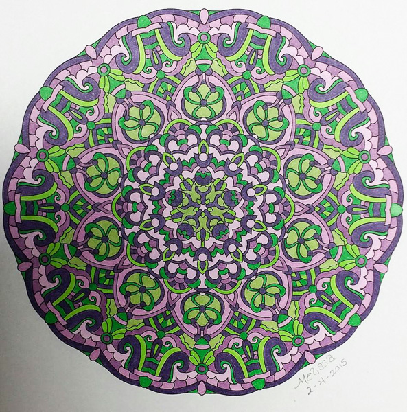 Colored by Melissa Adamek-Dean - from Cool (Angie's Extreme Coloring Books Volume 2)