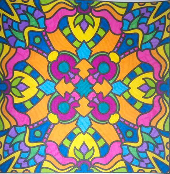 Colored by Mia Marie - from More Doodles (For Crayons And Wide Tipped Markers)