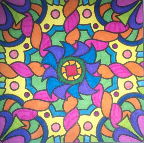 Colored by Mia Marie - from More Doodles (For Crayons And Wide Tipped Markers)