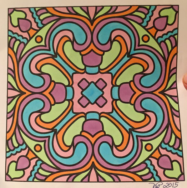 Colored by Nancy Posey - from Quirky (Angie's Patterns Volume 14)