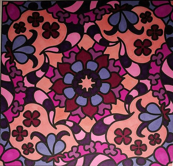 Colored by Robin Turner - from Doodles (For Crayons And Wide Tipped Markers)