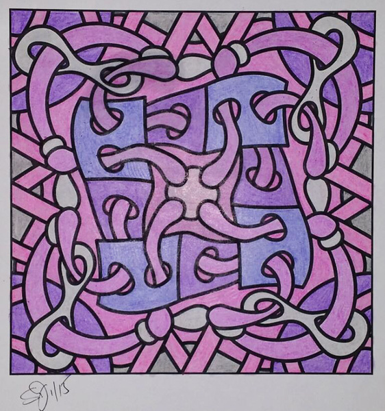 Colored by Shyla Jannusch - from Classy (For Crayons And Wide Tipped Markers)