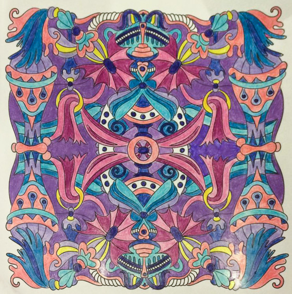Colored by Abby Wynne - from Wow (Angie's Extreme Coloring Books Volume 1)