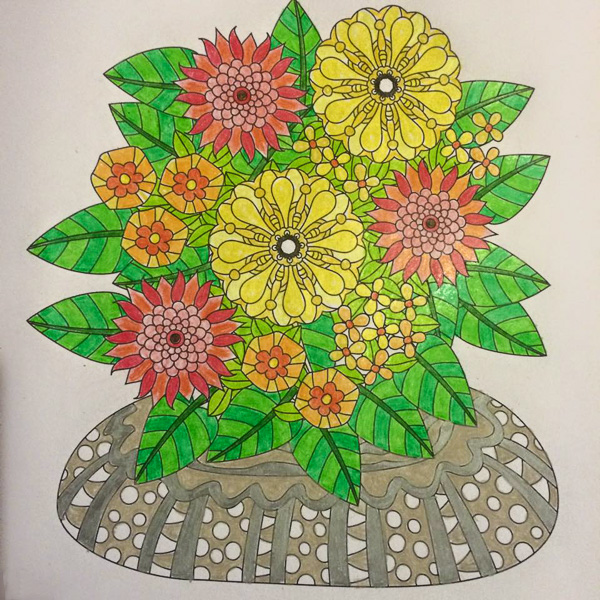 Colored by Abby Wynne - from Wow (Angie's Extreme Coloring Books Volume 1)