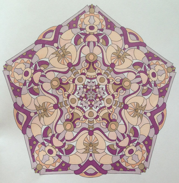 Colored by Alison Ferries - from Cool (Angie's Extreme Coloring Books Volume 2)