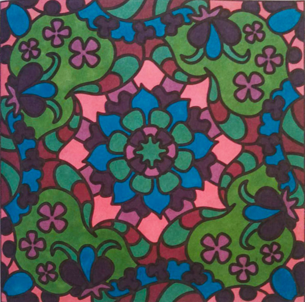 Colored by Amanda Haws - from Doodles (For Crayons And Wide Tipped Markers)