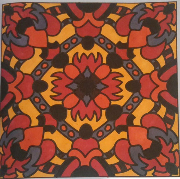 Colored by Amanda Haws - from More Doodles (For Crayons And Wide Tipped Markers)