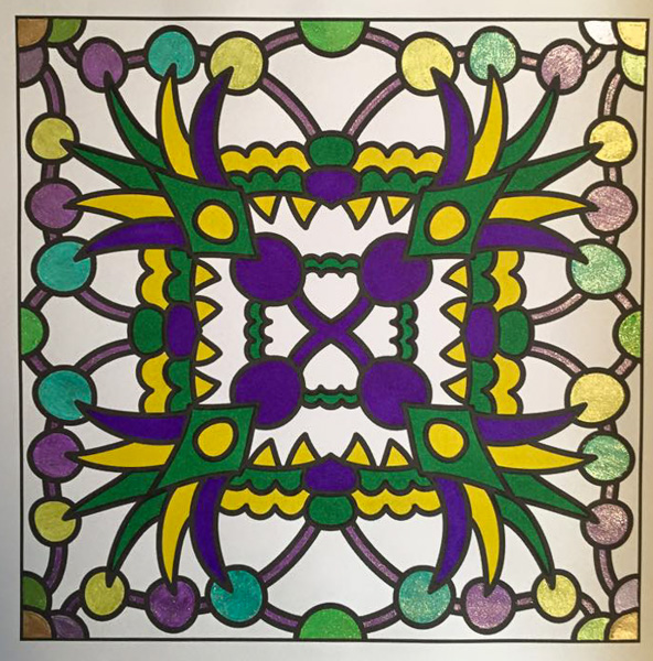 Colored by Amy Wilson-Fontenot - from Bling (For Crayons And Wide Tipped Markers)