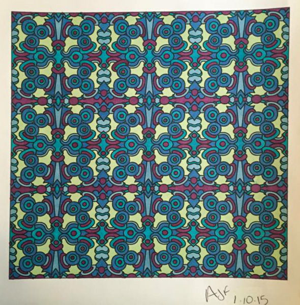 Colored by Amy Wilson-Fontenot - from Nifty (Angie's Patterns Volume 10)