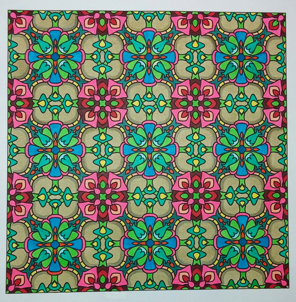 Colored by Angie Brand - from Flowers (Angie's Patterns Volume 8)