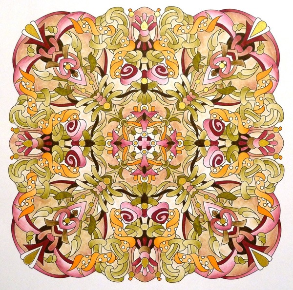 Colored by Anja Meuer - from Wow (Angie's Extreme Coloring Books Volume 1)