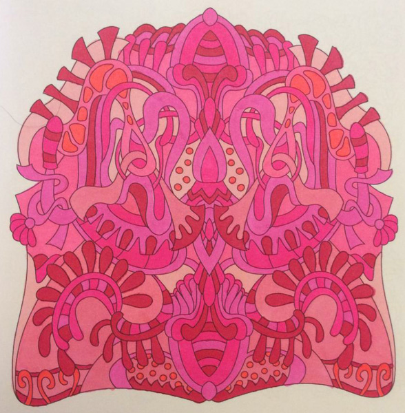 Colored by Cozette Morstein - from Cool (Angie's Extreme Coloring Books Volume 2)