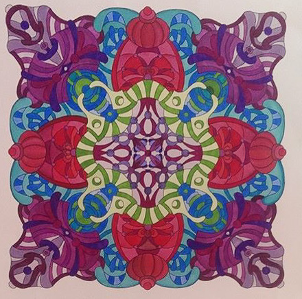 Colored by Deborah Powell - from Cool (Angie's Extreme Coloring Books Volume 2)