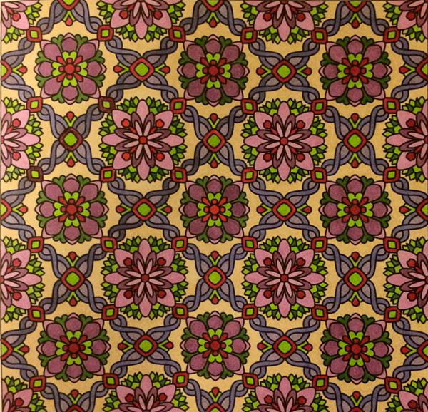 Colored by Jackie Posey - from Flowers (For Crayons And Wide Tipped Markers)