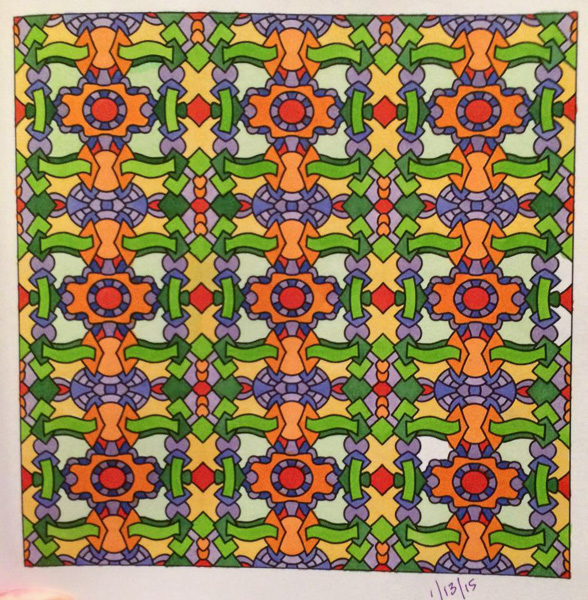 Colored by Jackie Posey - from Spiffy (Angie's Patterns Volume 5)