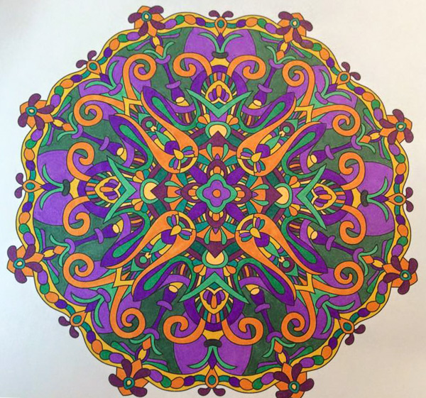 Colored by Kristina Groves - from Wow (Angie's Extreme Coloring Books Volume 1)