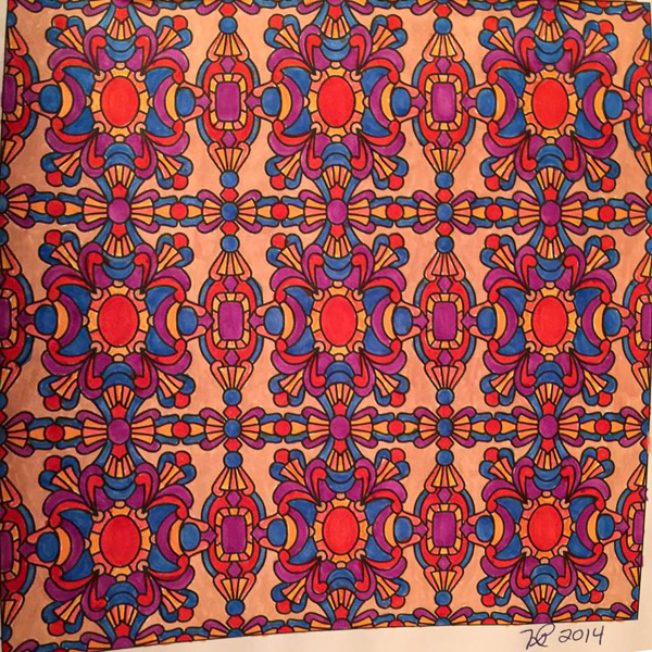 Colored by Nancy Posey - from Baubles (Angie's Patterns Volume 4)