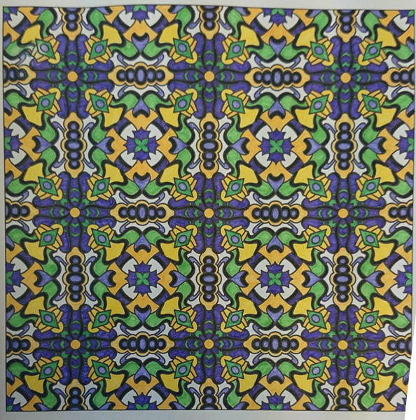 Colored by Sabrina Williams - from Doodles (Angie's Patterns Volume 7)