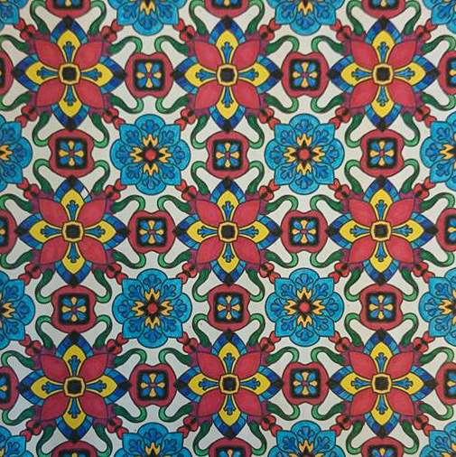 Colored by Sabrina Williams - from Flowers (Angie's Patterns Volume 8)
