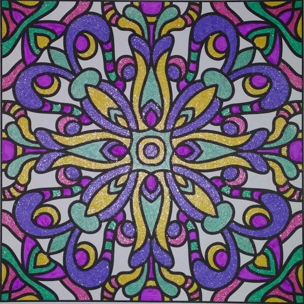 Colored by Shyla Jannusch - from Bling (For Crayons And Wide Tipped Markers)