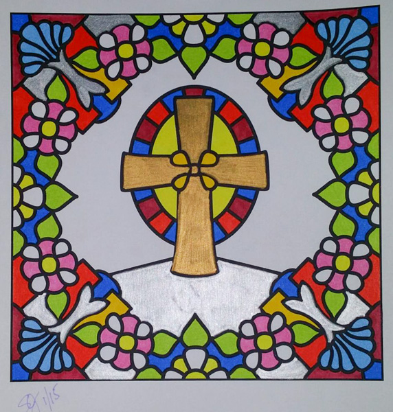 Colored by Shyla Jannusch - from Faith (For Crayons And Wide Tipped Markers)