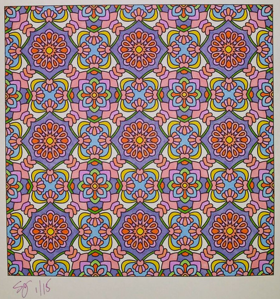 Colored by Shyla Jannusch - from Flowers (Angie's Patterns Volume 8)