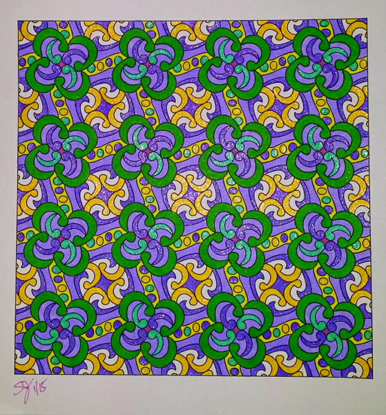 Colored by Shyla Jannusch - from Whimsy (Angie's Patterns Volume 2)