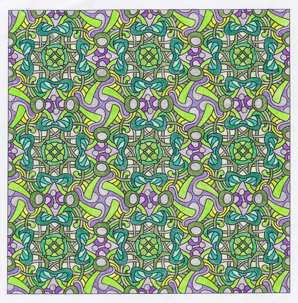 Colored by Sue Cooper - from Bling (Angie's Patterns Volume 11)