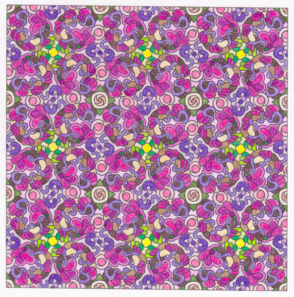 Colored by Sue Cooper - from Quirky (Angie's Patterns Volume 14)