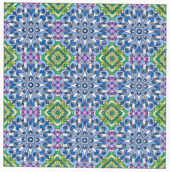 Colored by Sue Cooper - from Quirky (Angie's Patterns Volume 14)