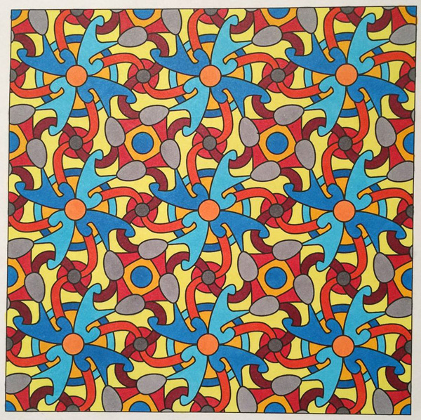 Colored by Vicky Borrow - from Whimsy (Angie's Patterns Volume 2)