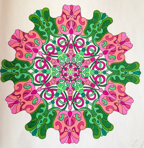Colored by Alison Ferries - from Cool (Angie's Extreme Coloring Books Volume 2)