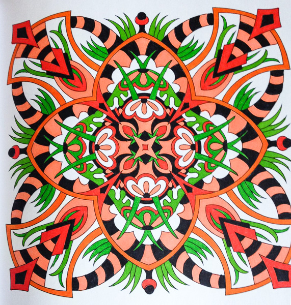 Colored by Alison Ferries - from Cool (Angie's Extreme Coloring Books Volume 2)