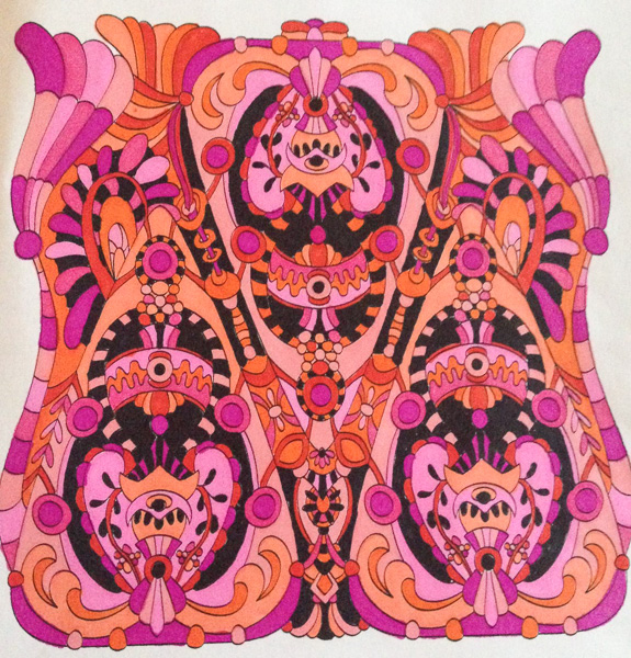 Colored by Alison Ferries - from Wow (Angie's Extreme Coloring Books Volume 1)