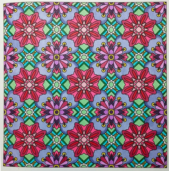 Colored by Angie Brand - from Flowers (Angie's Patterns Volume 8)
