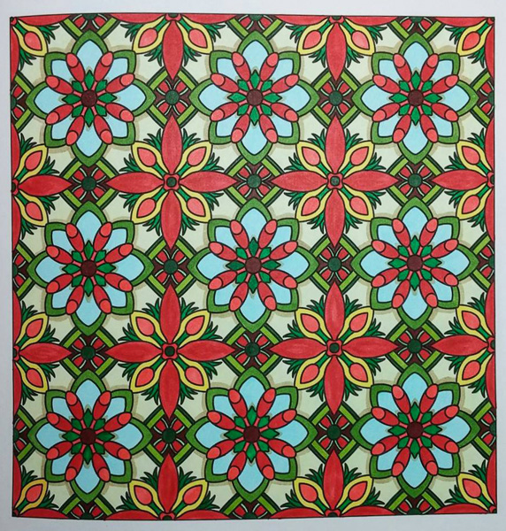 Colored by Angie Brand - from Flowers (Angie's Patterns Volume 8)