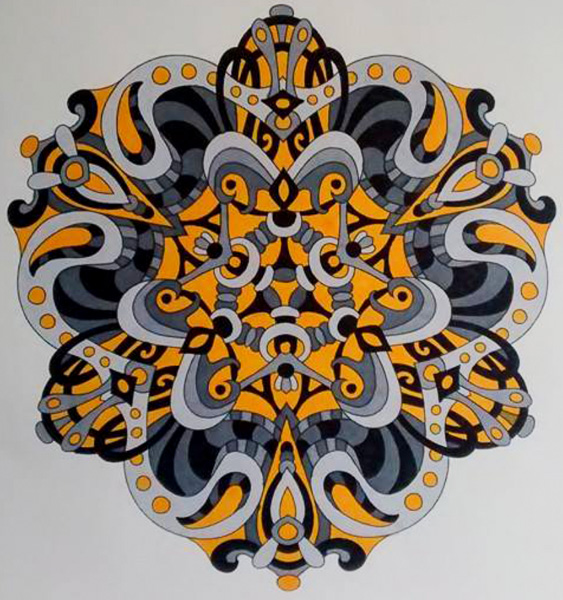 Colored by Annette DeJong - from Cool (Angie's Extreme Coloring Books Volume 2)