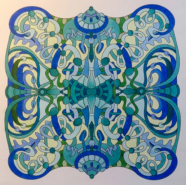 Colored by Deborah Powell - from Cool (Angie's Extreme Coloring Books Volume 2)