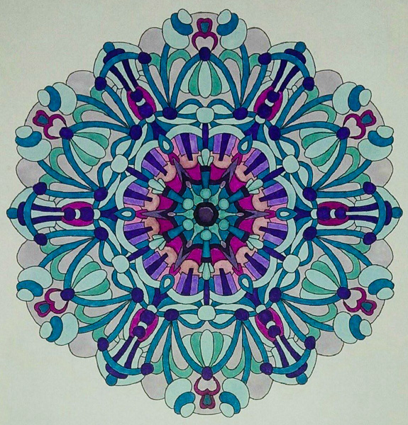 Colored by Deborah Powell - from Cool (Angie's Extreme Coloring Books Volume 2)
