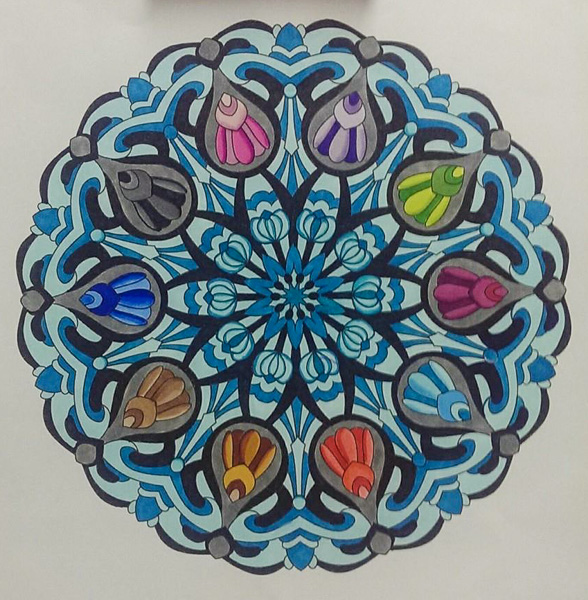 Colored by Deborah Powell - from Cool (Angie's Extreme Coloring Books Volume 2)