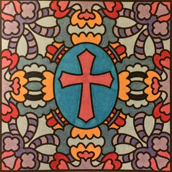 Colored by Jackie Posey - from Faith (A Coloring Journal)