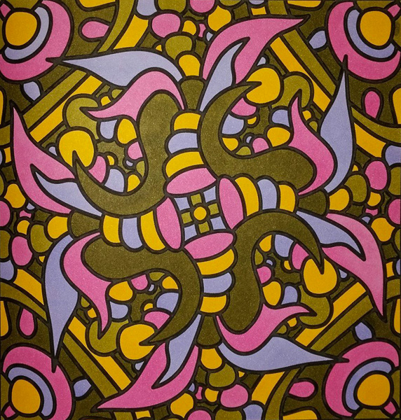 Colored by Judy Sarmiento - from Bling (For Crayons And Wide Tipped Markers)
