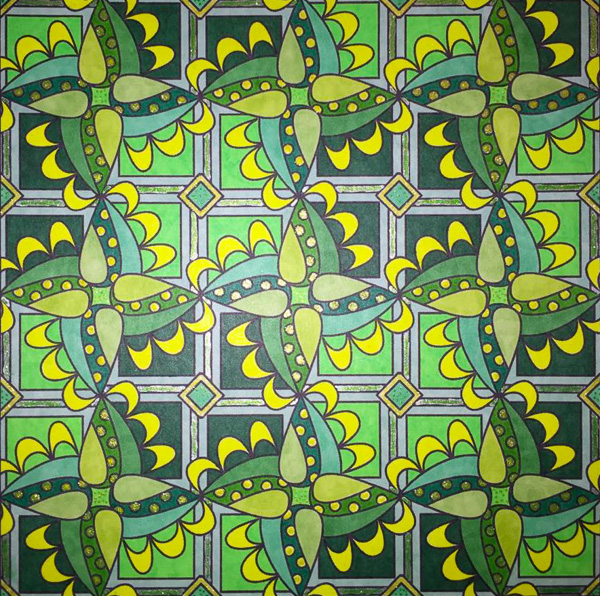 Colored by Melissa Evans - from Whimsy (Angie's Patterns Volume 2)
