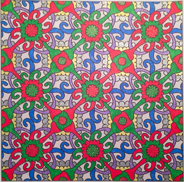 Colored by Melissa Evans - from Whimsy (Angie's Patterns Volume 2)